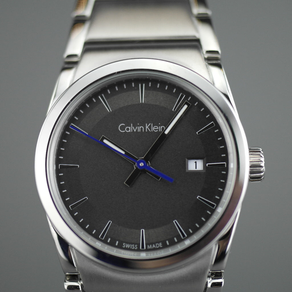 Calvin Klein Step wrist watch with black dial and date