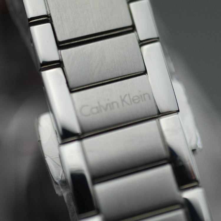 Calvin Klein Step wrist watch with silver dial and date