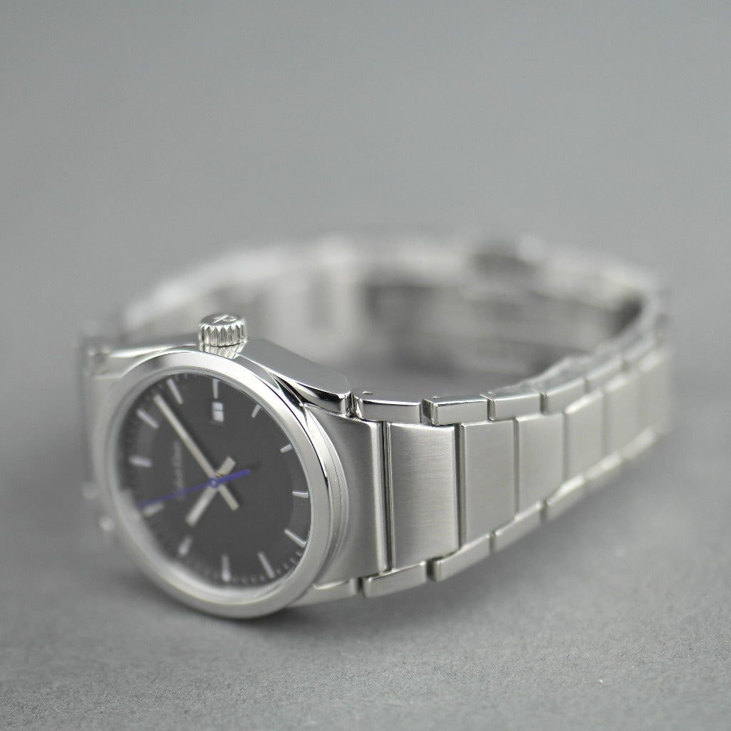 Calvin Klein Step Armbanduhr mit schwarzem Zifferblatt und Datum