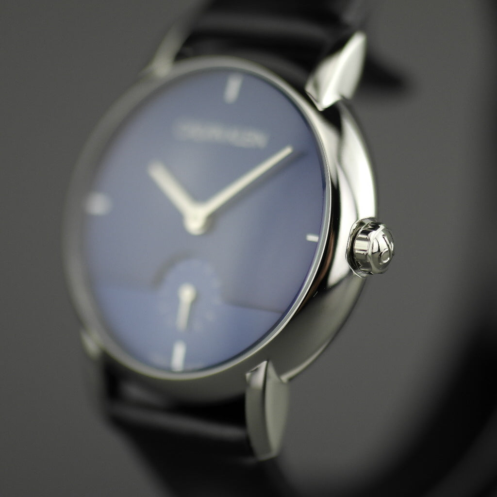 Calvin Klein Established Armbanduhr mit blauem Zifferblatt
