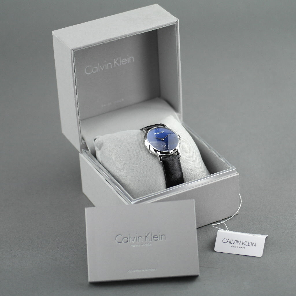 Calvin Klein Established Armbanduhr mit blauem Zifferblatt