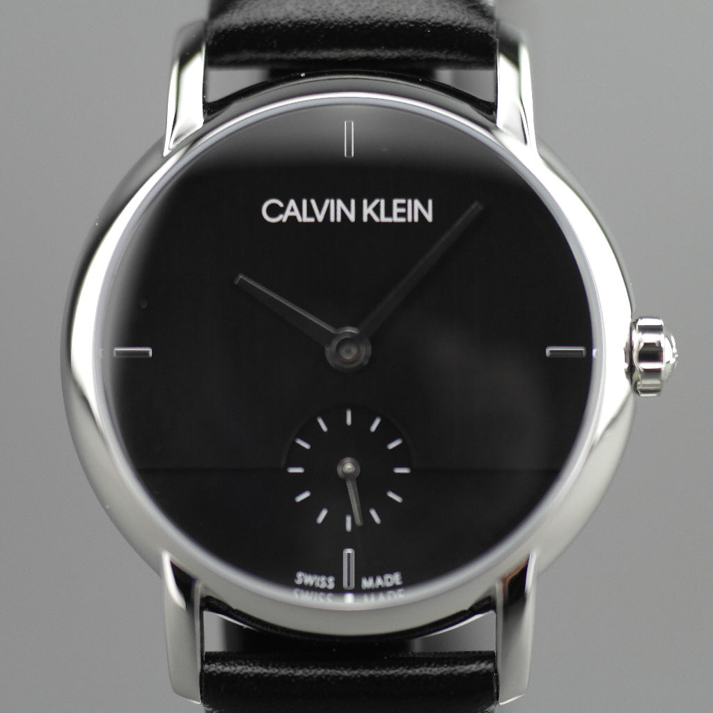 Calvin Klein Established Armbanduhr mit schwarzem Zifferblatt