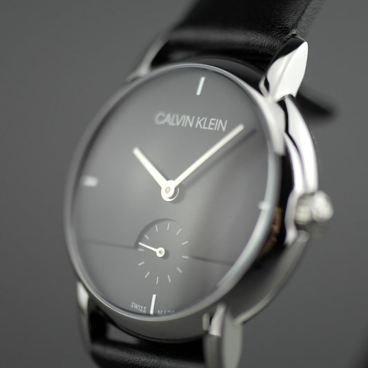 Calvin Klein Established Armbanduhr mit schwarzem Zifferblatt