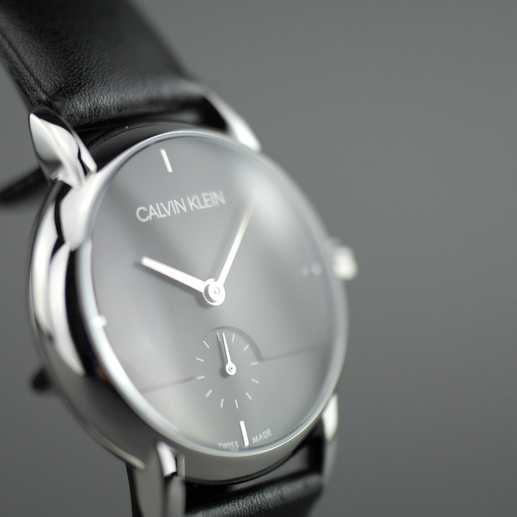 Calvin Klein Established Armbanduhr mit schwarzem Zifferblatt
