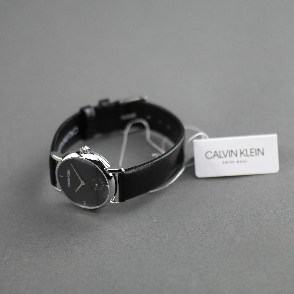 Calvin Klein Established Armbanduhr mit schwarzem Zifferblatt