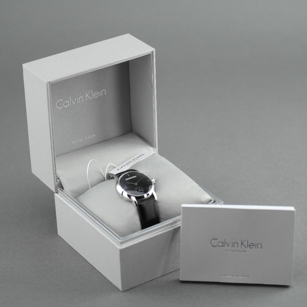 Calvin Klein Established Armbanduhr mit schwarzem Zifferblatt