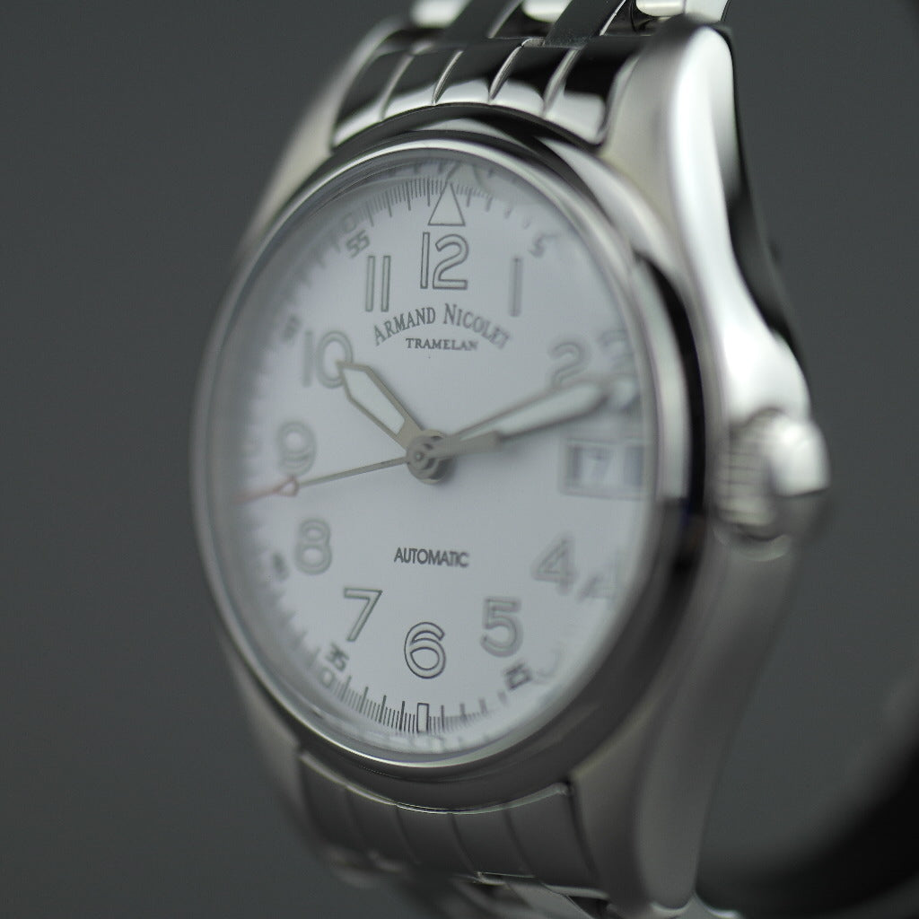 Armand Nicolet Automatic Swiss wristwatch stainless steel bracelet