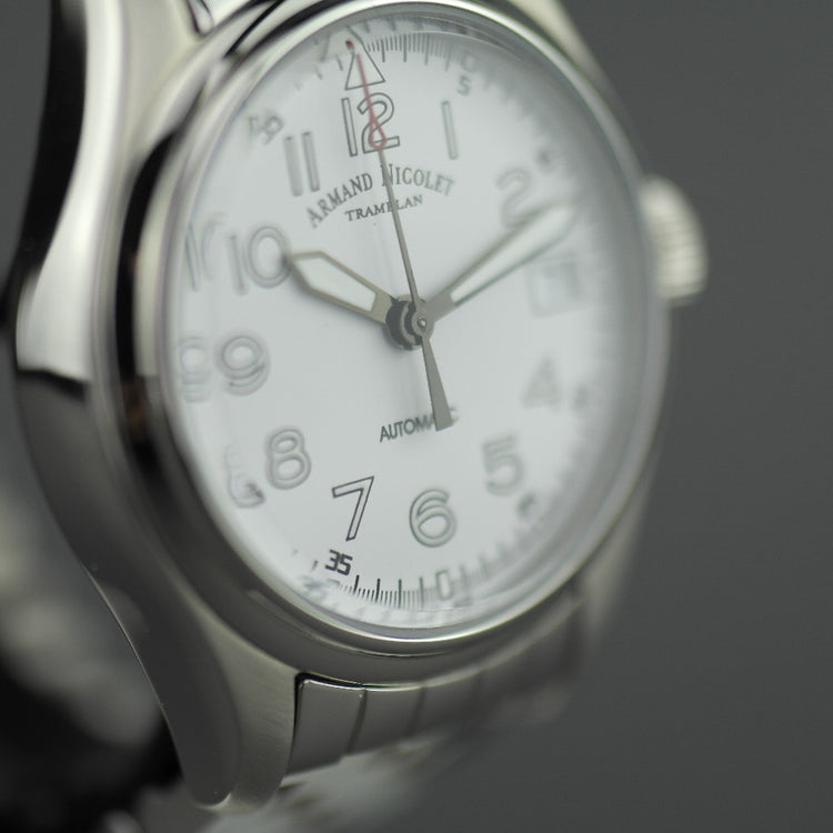 Armand Nicolet Automatic Swiss wristwatch stainless steel bracelet