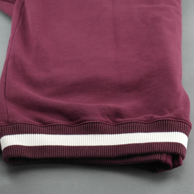 Polo Ralph Lauren Cotton Blend Fleece Cardigan Burgundy