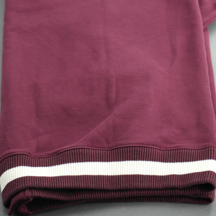 Polo Ralph Lauren Cotton Blend Fleece Cardigan Burgundy