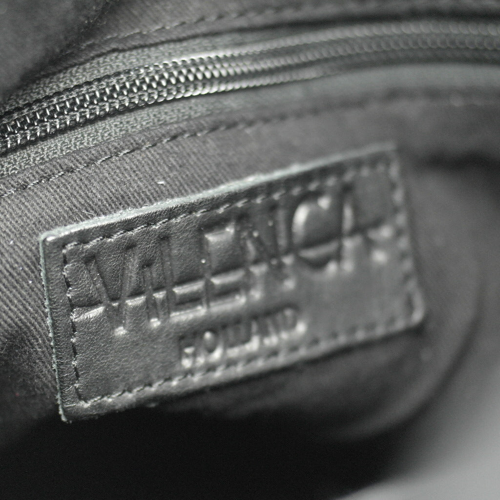 Vilenca Holland Business-Rucksack aus schwarzem Echtleder