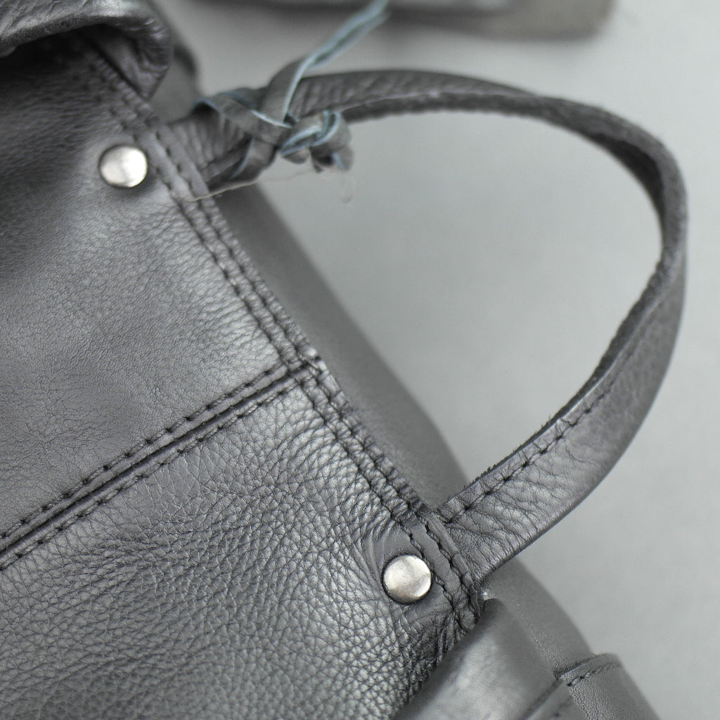 Vilenca Holland Business-Rucksack aus schwarzem Echtleder