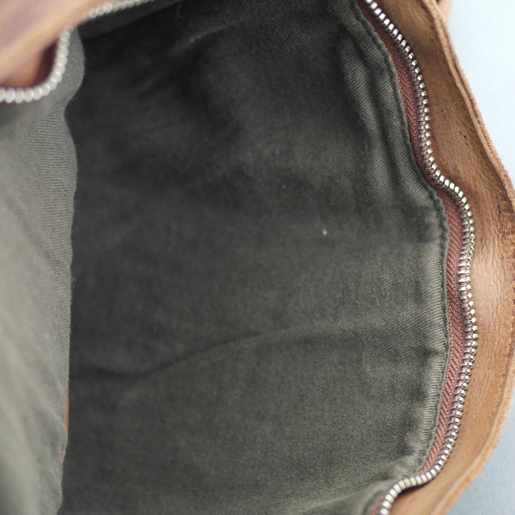 Vilenca Holland Tan Business-Rucksack aus echtem Leder