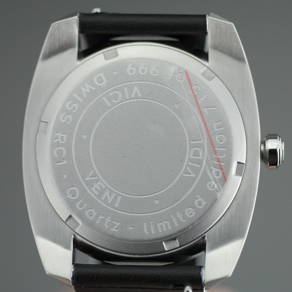 DWISS Limited Edition Swiss quartz white dial wristwatch 40mm