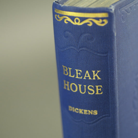Sonderausgabe eines antiken Buches von Charles Dickens aus dem Jahr 1885 „Bleak House“ London