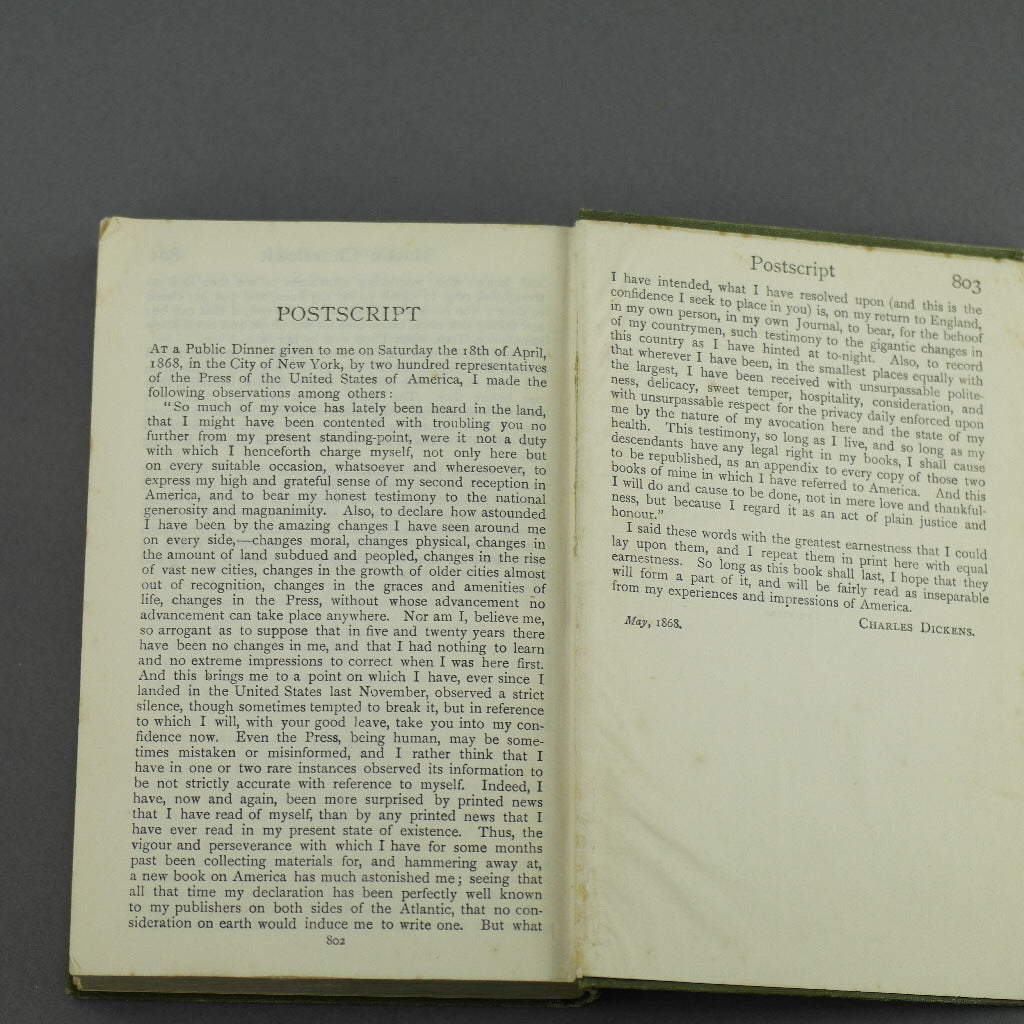 Erstausgabe eines antiken Buches von Charles Dickens „Martin Chuzzlewit“ aus dem Jahr 1907, London