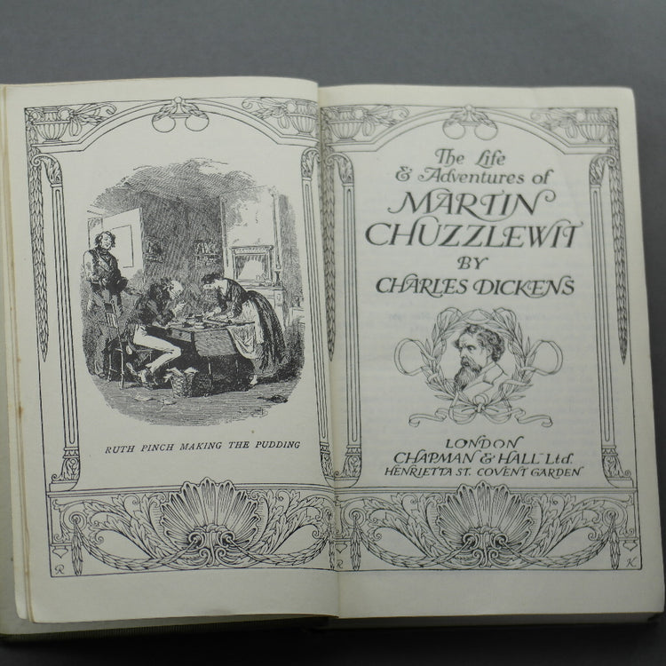 First Edition Antique 1914 book by Charles Dickens "Martin Chuzzlewit" London