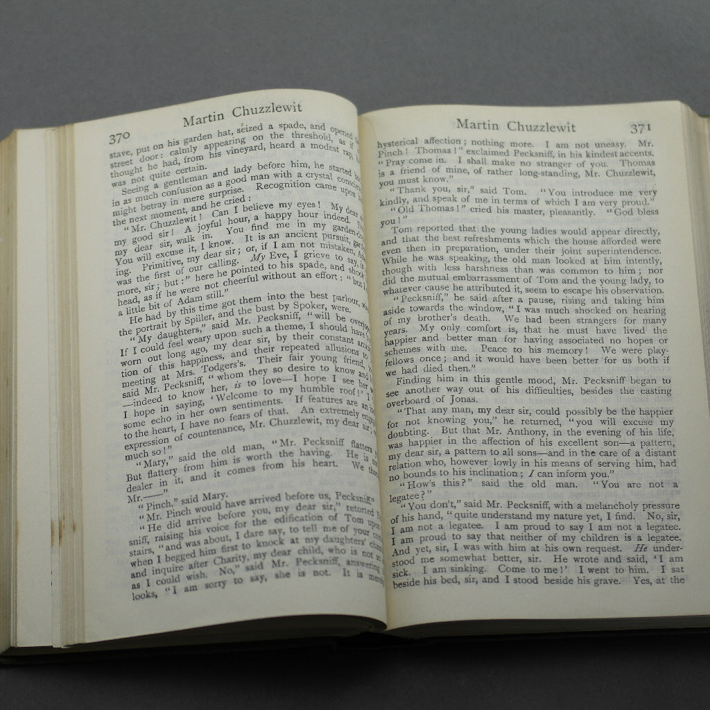 Primera edición del libro antiguo de 1914 de Charles Dickens "Martin Chuzzlewit" Londres