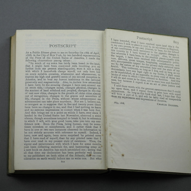 Primera edición del libro antiguo de 1914 de Charles Dickens "Martin Chuzzlewit" Londres