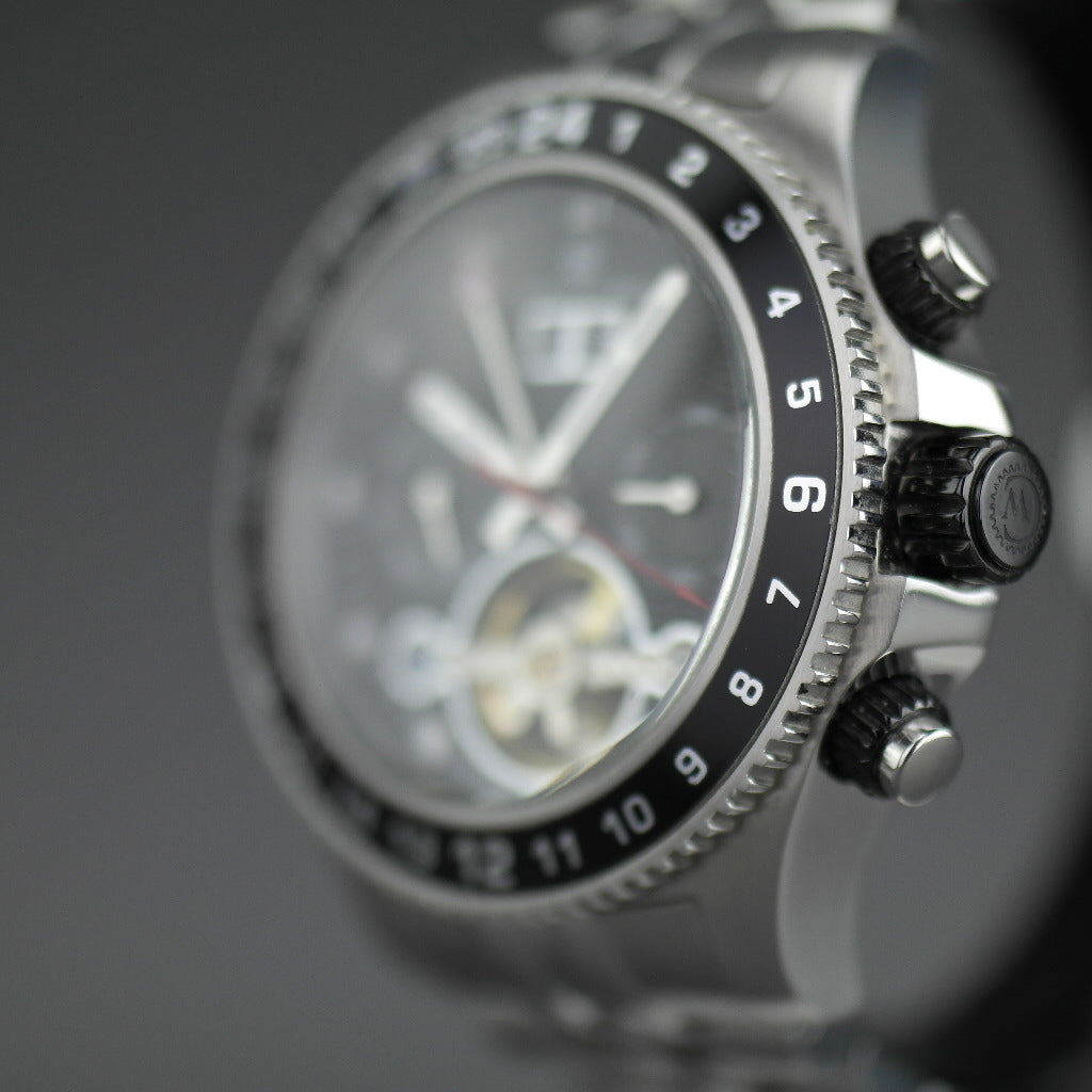 Constantin Weisz Classic Reloj de pulsera automático con corazón abierto y brazalete
