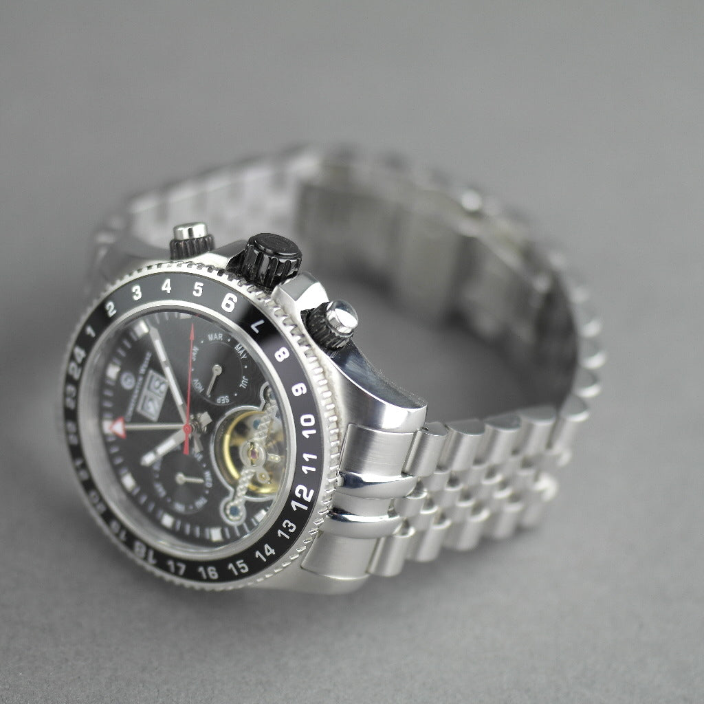 Constantin Weisz Classic Automatic open heart wrist watch with bracelet