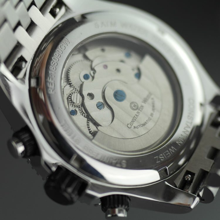 Constantin Weisz Classic Automatic open heart wrist watch with bracelet