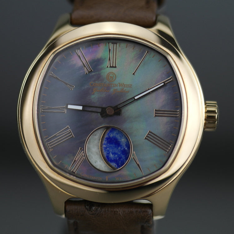 Constantin Weisz Galileo Galilei 35 Joyas Reloj de pulsera automático chapado en oro con correa