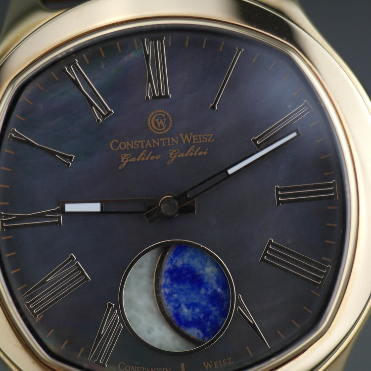 Constantin Weisz Galileo Galilei 35 Jewels Automatic gold plated wrist watch with strap