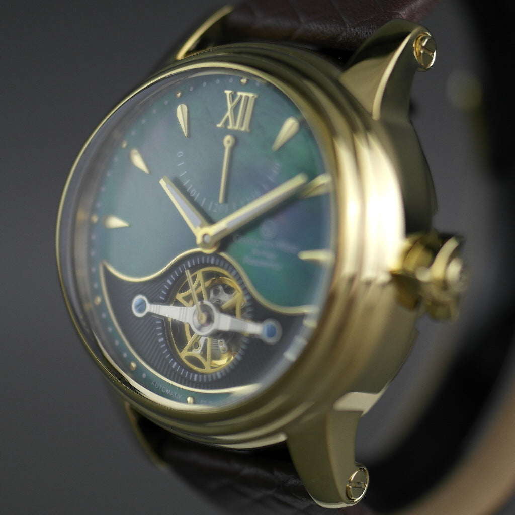 Constantin Weisz Edition Heritage Panamerica Automatische vergoldete Armbanduhr