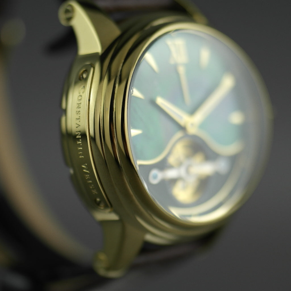 Constantin Weisz Edition Heritage Panamerica Automatische vergoldete Armbanduhr