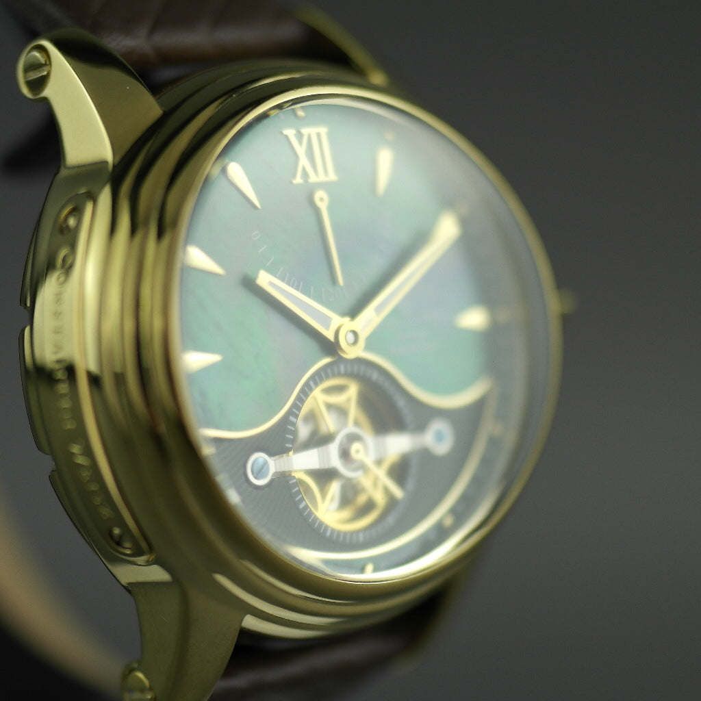Constantin Weisz Edition Heritage Panamerica Automatische vergoldete Armbanduhr