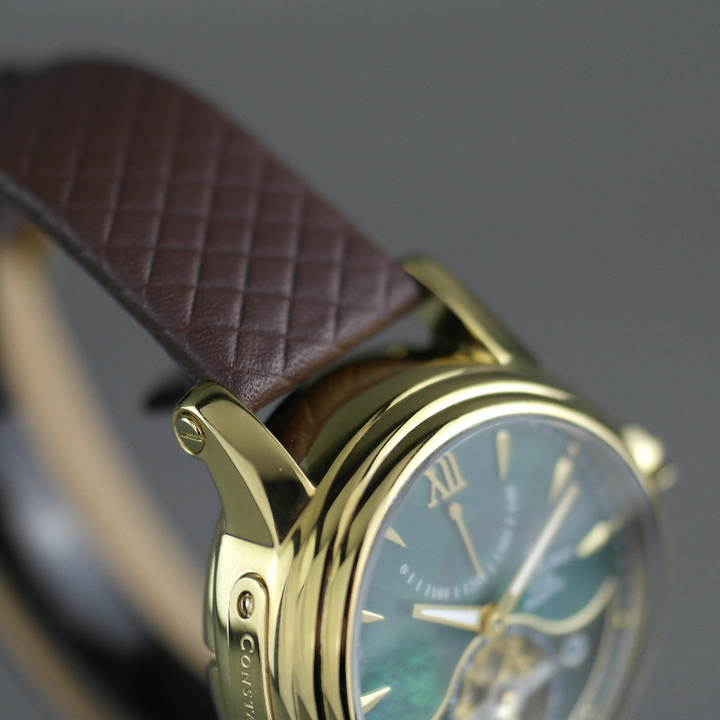 Constantin Weisz Edition Heritage Panamerica Automatische vergoldete Armbanduhr