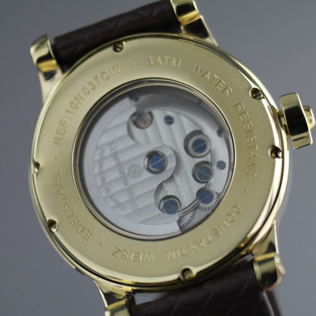 Constantin Weisz Edition Heritage Panamerica Automatische vergoldete Armbanduhr