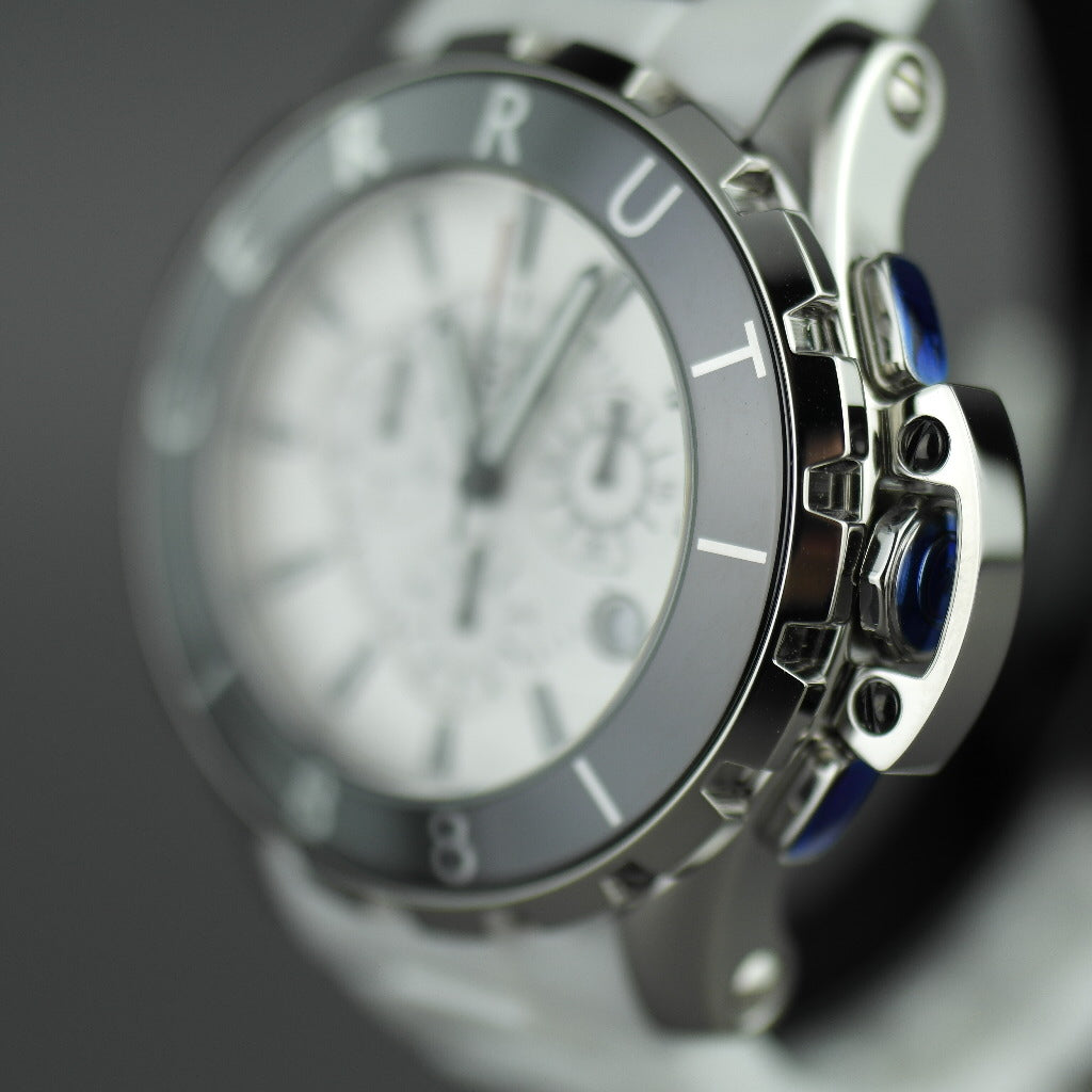 Cerruti 1881 Chronograph White ceramic wristwatch with bracelet