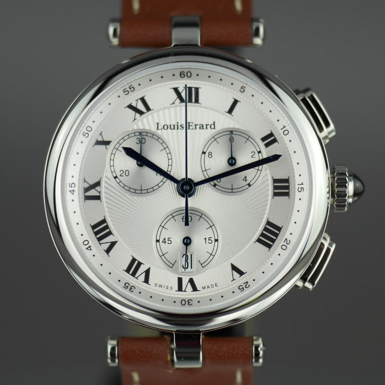 Louis Erard Chronograph wrist watch with strap Romance Collection