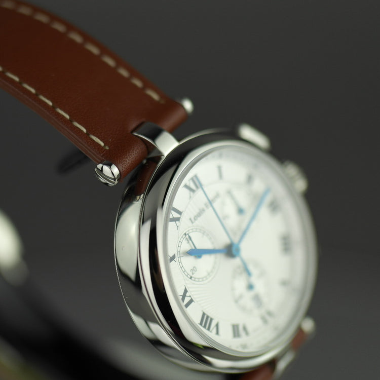 Louis Erard Chronograph-Armbanduhr mit Armband aus der Romance-Kollektion