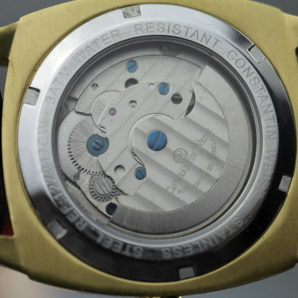 Automatische Herrenarmbanduhr von Constantin Weisz mit Mondphasen und verkrusteter Lünette