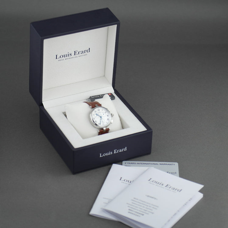 Louis Erard Chronograph wrist watch with strap Romance Collection