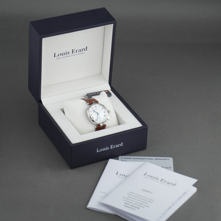 Louis Erard Chronograph-Armbanduhr mit Armband aus der Romance-Kollektion