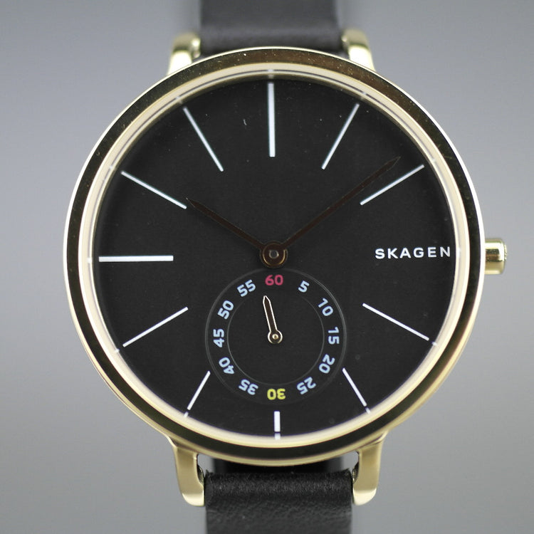 Skagen Hagen gold plated wrist watch with strap