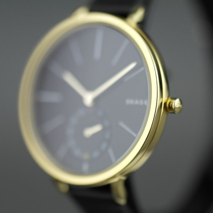 Reloj de pulsera Skagen Hagen chapado en oro con correa