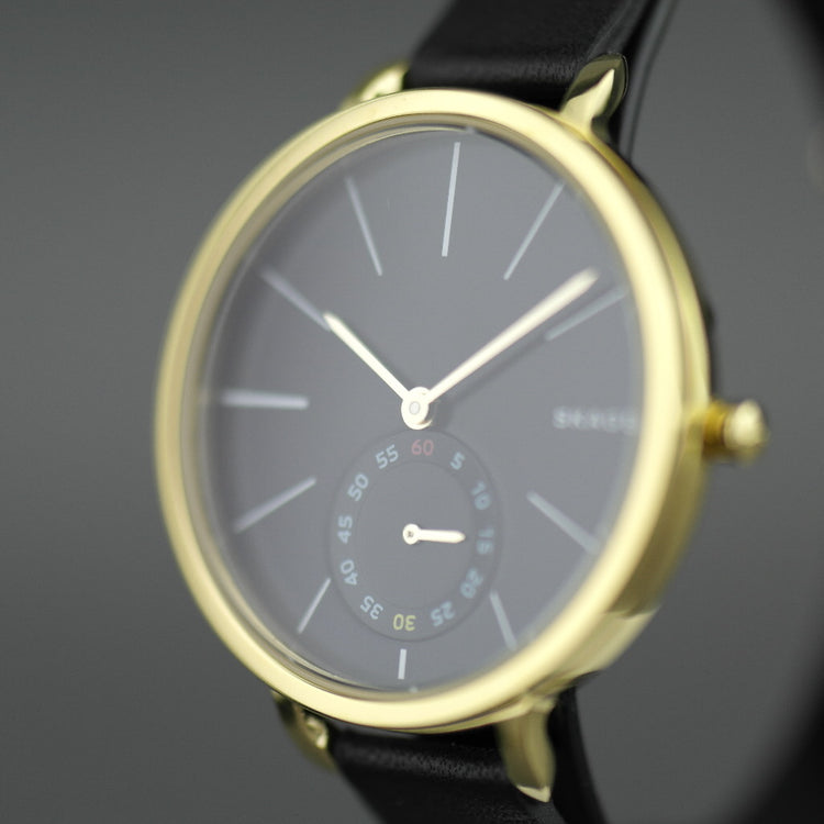 Reloj de pulsera Skagen Hagen chapado en oro con correa