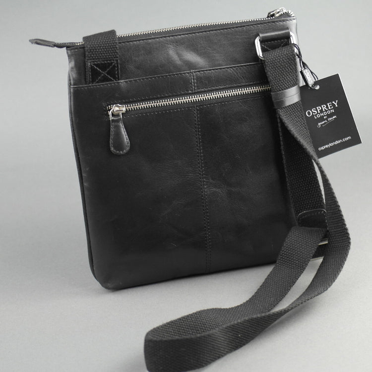 Osprey London Bolso cruzado Matthew X-Body de piel de becerro esmaltada