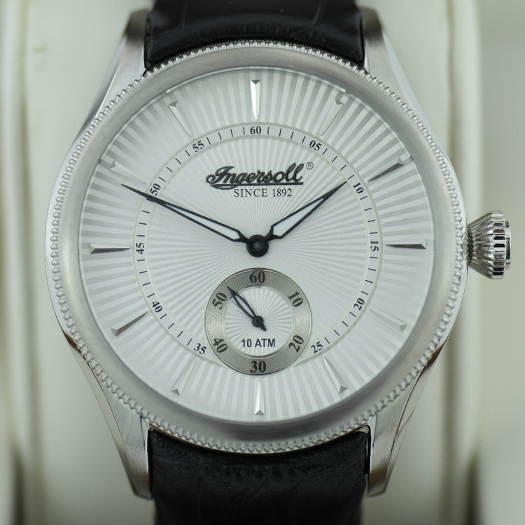 Ingersoll Bloomsbury wrist watch black leather strap