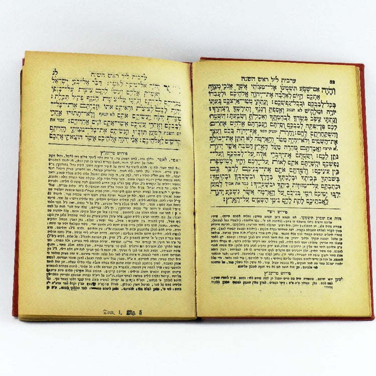 Antique Jewish book Vienna 1890 / Vienne 5650 Machsor Tom 1
