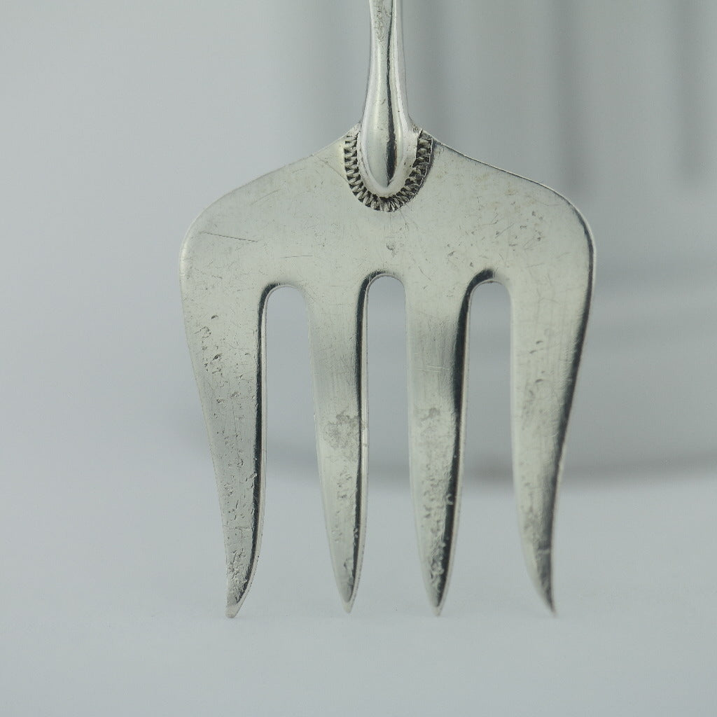 Antike Gabel aus Sterlingsilber von 1923 mit Perlmutt-/MOP-Griff, Birmingham