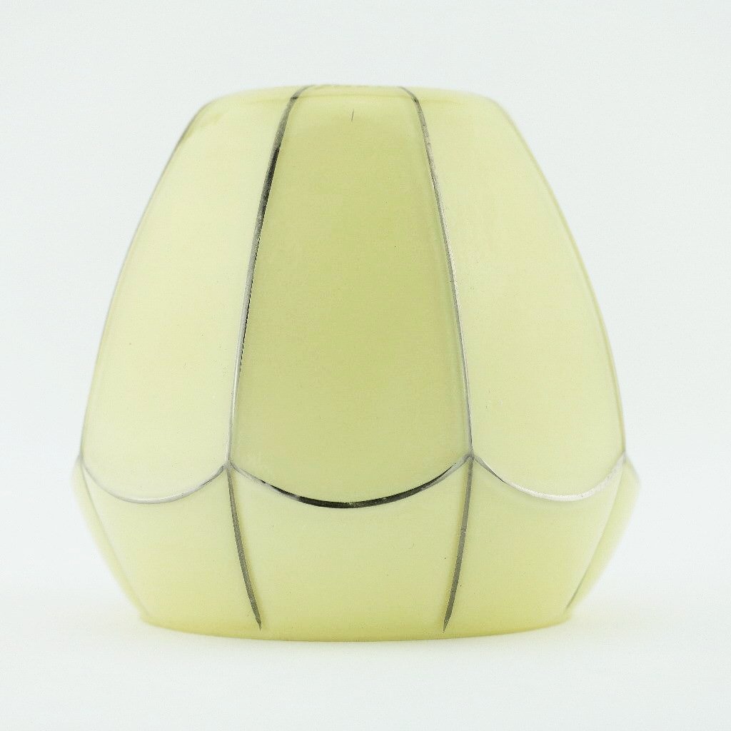 Bohemian antique milk glass lamp shade made in Czechoslovakia 1920's