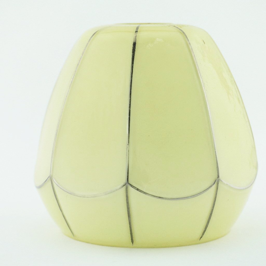 Bohemian antique milk glass lamp shade made in Czechoslovakia 1920's