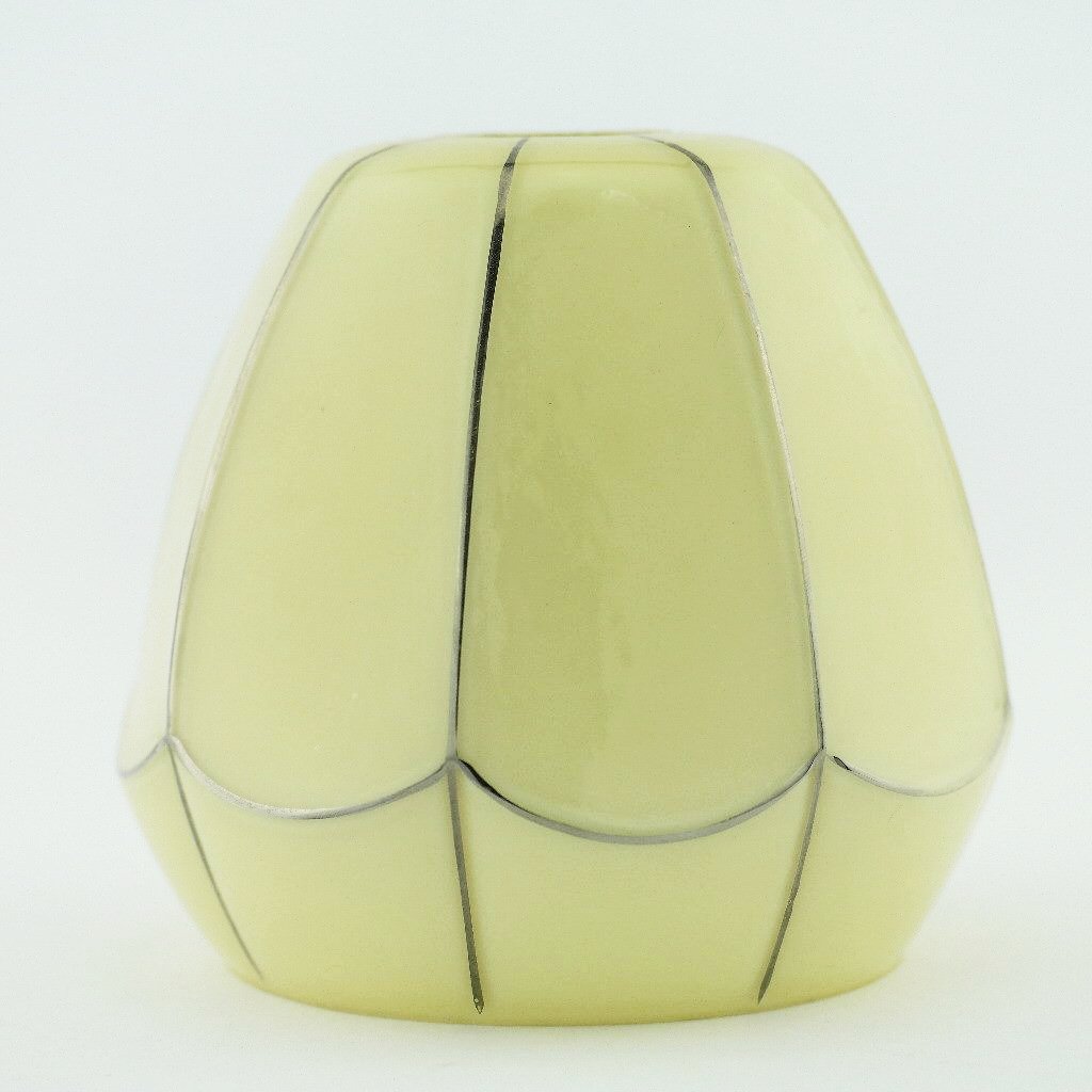 Bohemian antique milk glass lamp shade made in Czechoslovakia 1920's