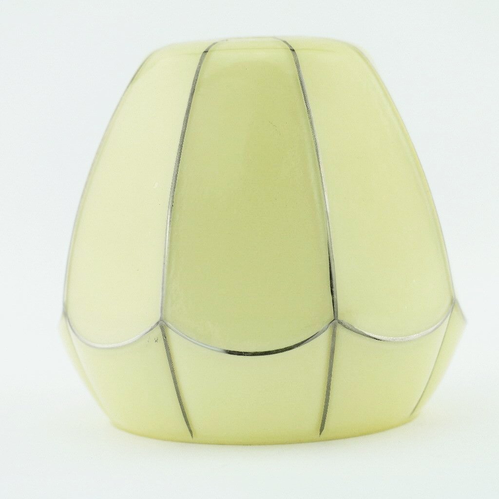 Bohemian antique milk glass lamp shade made in Czechoslovakia 1920's